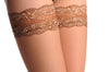 Nude With Flowers Lace Silicon Garter