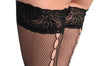 Fishnet With Side Seam With Holes & Little Butterfly