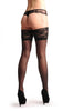 Black Sheer With Wide Luxury Floral Lace