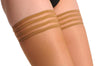 Nude Transparent With Striped Silicon Garter