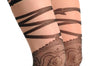 Vintage Lace Stockings With Ribbon & Bow