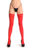 Red With Lace Silicon Garter