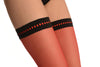 Red With Red Striped Silicon Garter