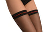 Black With Red Striped Silicon Garter