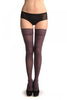 Dark Plum With Matching Silicon Garter