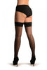 Black Wavy Dotted Lace With Silicon Garter