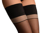 Black With Grey Stripe & Black Silicon Garter