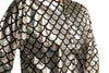 Silver Shiny Gloss Mermaid Scales Unisex Zip Disco Jacket