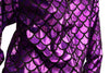 Purple Shiny Gloss Mermaid Scales Unisex Zip Disco Jacket