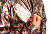 Silver Rainbow Spots Unisex Zip Disco Jacket