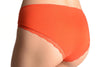 Cotton With Cut In Lace Panel Orange High Leg Brazilian