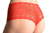 All-Over Floral Red Lace Shorts
