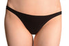 Black Cotton Low Rise Bikini