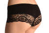 Cotton With Lace Trim & Crystals Black Brazilian