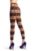 Beige Orange & Brown With Reindeers Aztec Jacquard Knit Print