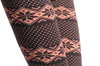 Soft Pink & Dark Brown Aztec Jacquard Knit Print