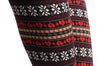 Red White Beige & Black Aztec Jacquard Knit Print