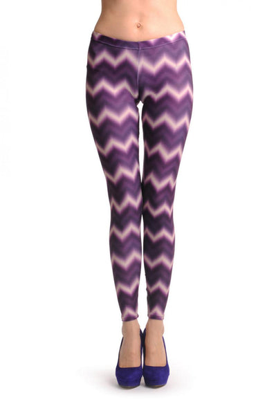 Purple & White Zig Zag