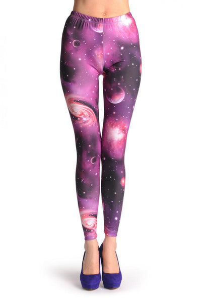 Purple Galaxy & Planets