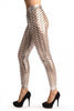 Silver 3D Cut Through Faux Leather Spikes