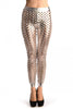 Silver 3D Cut Through Faux Leather Spikes