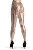 Silver 3D Cut Through Faux Leather Spikes
