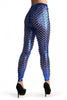Blue 3D Cut Through Faux Leather Spikes