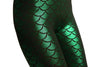 Bright Green Shiny Mermaid Scales Leggings