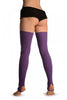 Heather Purple Stirrup Dance/Ballet Leg Warmers