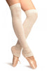 Cream Double Rib Stitch Dance/Ballet Leg Warmers