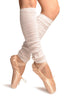White Gaufre Dance/Ballet Leg Warmers