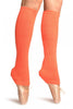 Neon Orange Gaufre Dance/Ballet Leg Warmers