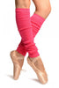 Neon Pink Gaufre Dance/Ballet Leg Warmers
