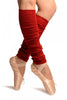 Burgundy Red Gaufre Dance/Ballet Leg Warmers