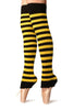 Yellow & Black Stripes Dance/Ballet Leg Warmers