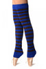 Blue & Brown Stripes Dance/Ballet Leg Warmers