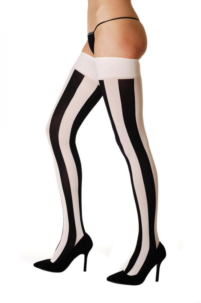 White & Black Vertical Stripes