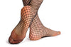 Large Mesh Fishnet With Black & Red Striped Top