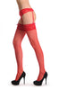 Red Stockings With Adjustable Suspender Belt