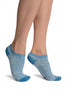 Blue Melange Footies