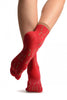 Little Fish On Red Japanese Ankle High Socks