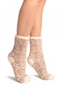 Beige Nordic Pattern Soft Feather Touch Bed Lounge Socks