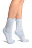 Blue Nordic Pattern Soft Feather Touch Bed Lounge Socks