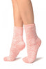 Pink Nordic Pattern Soft Feather Touch Bed Lounge Socks