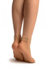 Nude Woven Dots Ankle High Socks