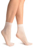 White Plain Ankle High Socks