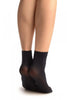Oxford Blue Plain Ankle High Socks