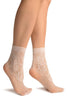 White Lilly Lace Socks Ankle High