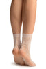 White Lilly Lace Socks Ankle High