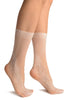 White Peisleys Lace Socks Ankle High
